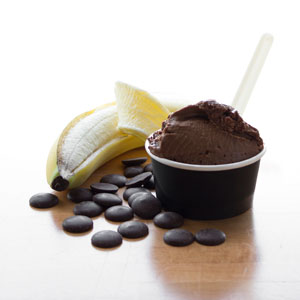 Choco-bananes (glace végane)